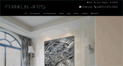 Desktop Screenshot of franklinarts.com