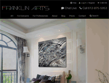 Tablet Screenshot of franklinarts.com